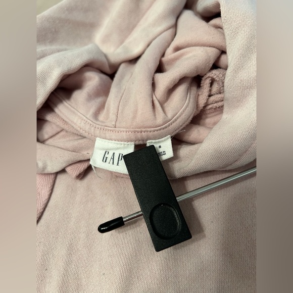 Gap Oversized, Distressed Light Pink Pullover Hoodie with Pocket, Hoodie/Sweater - Picture 5 of 8